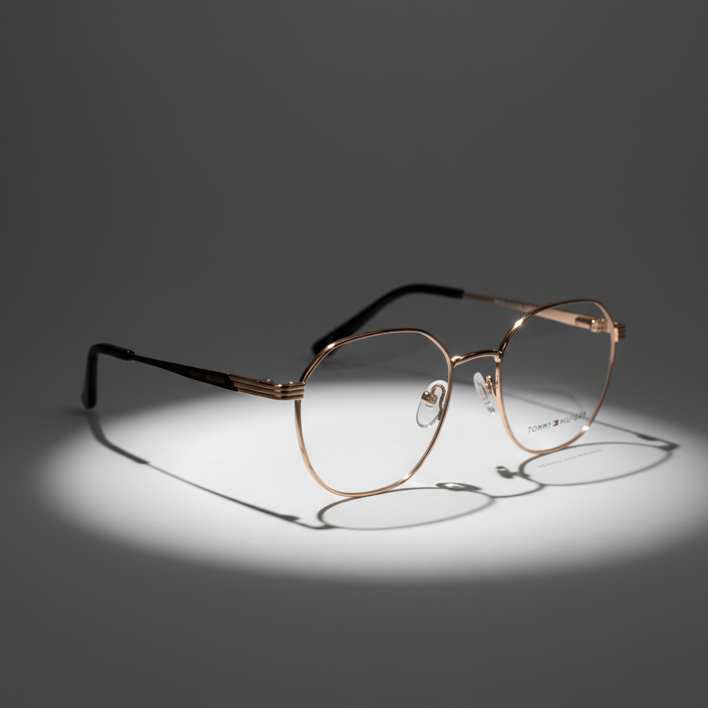 TOMMY Gold Metal Eyeglasses