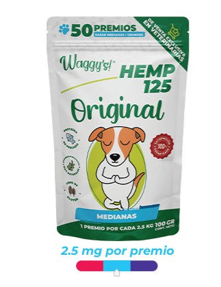 Premios Hemp 125 mg Original para Perros Medianos 50 premios