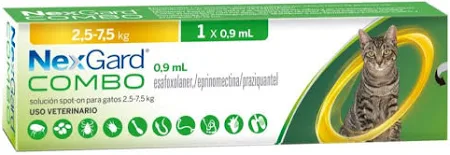COMBO NEXGARD GATO L 2.5 A 7.5 KG