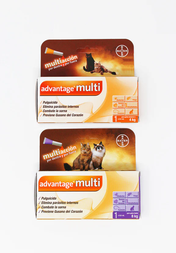 ADVANTAGE MULTI GATO PARA MAYOR A 8 KG .8ML