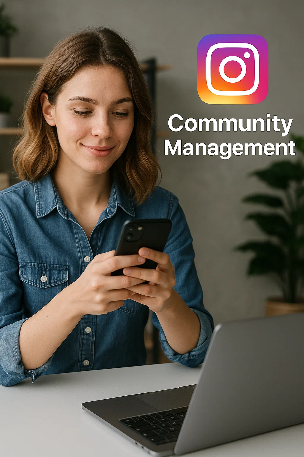 Community Management. Mensual.  1 publicación diaria.