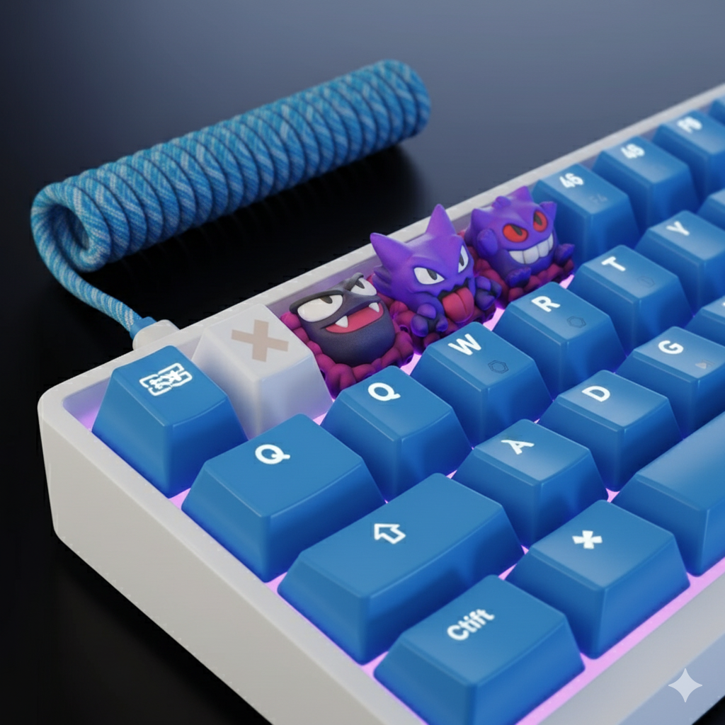 Nocturnal Specters - Artisan Keycaps - Cherry MX Mechanical Keyboard