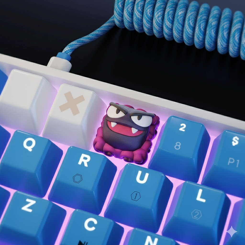 Nocturnal Specters - Artisan Keycaps - Cherry MX Mechanical Keyboard