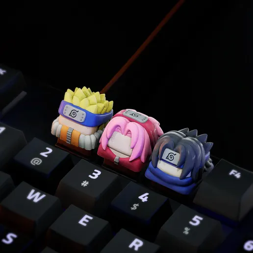 Headband Ninjas Trio - Artisan Keycaps - Cherry MX Mechanical Keyboard