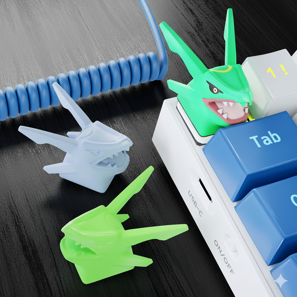 Celestial Dragon Keycaps – Artisan Keycaps – Cherry MX Mechanical Keyboard