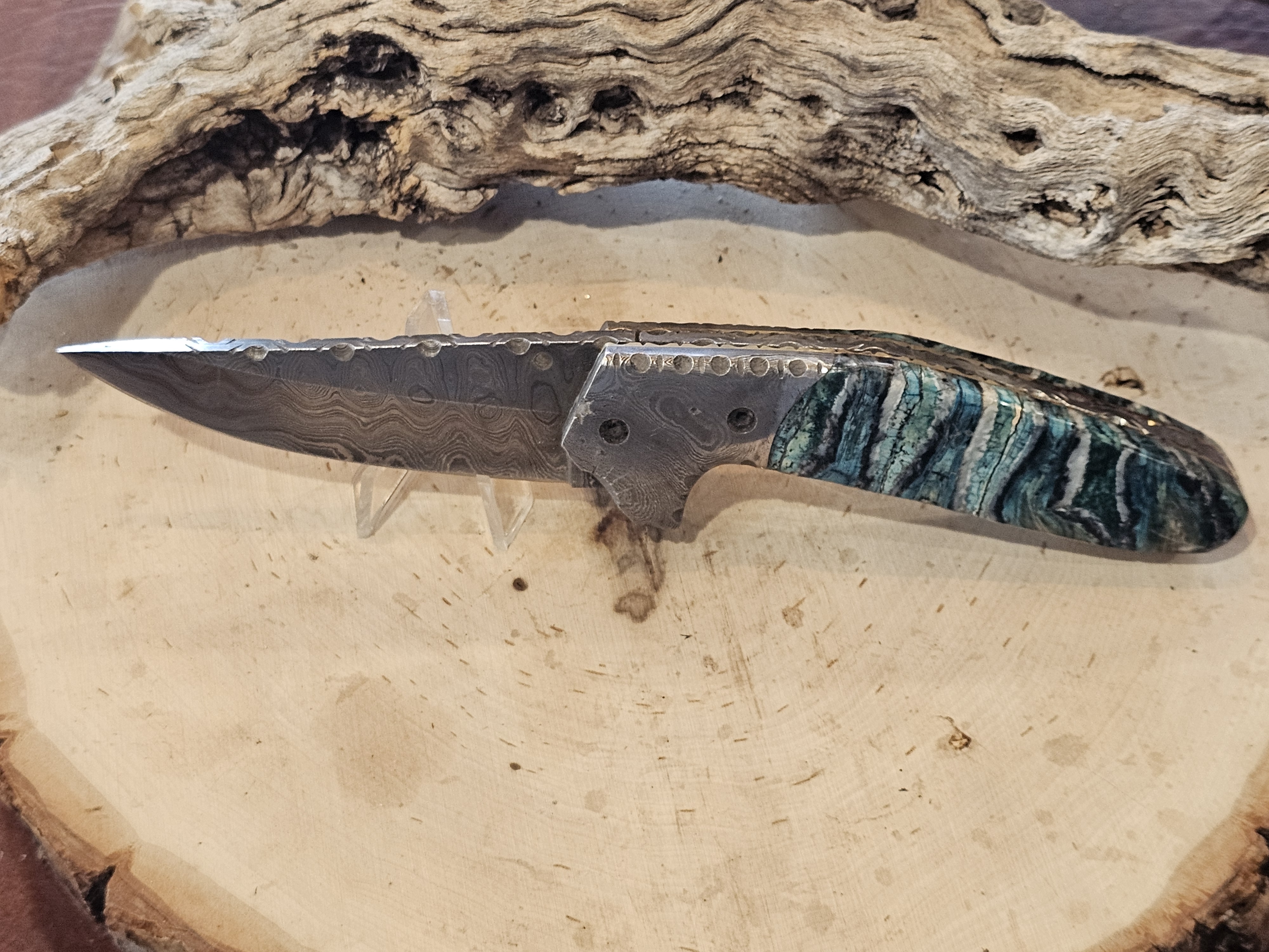 Woolly Mammoth Tooth Folding Knife
