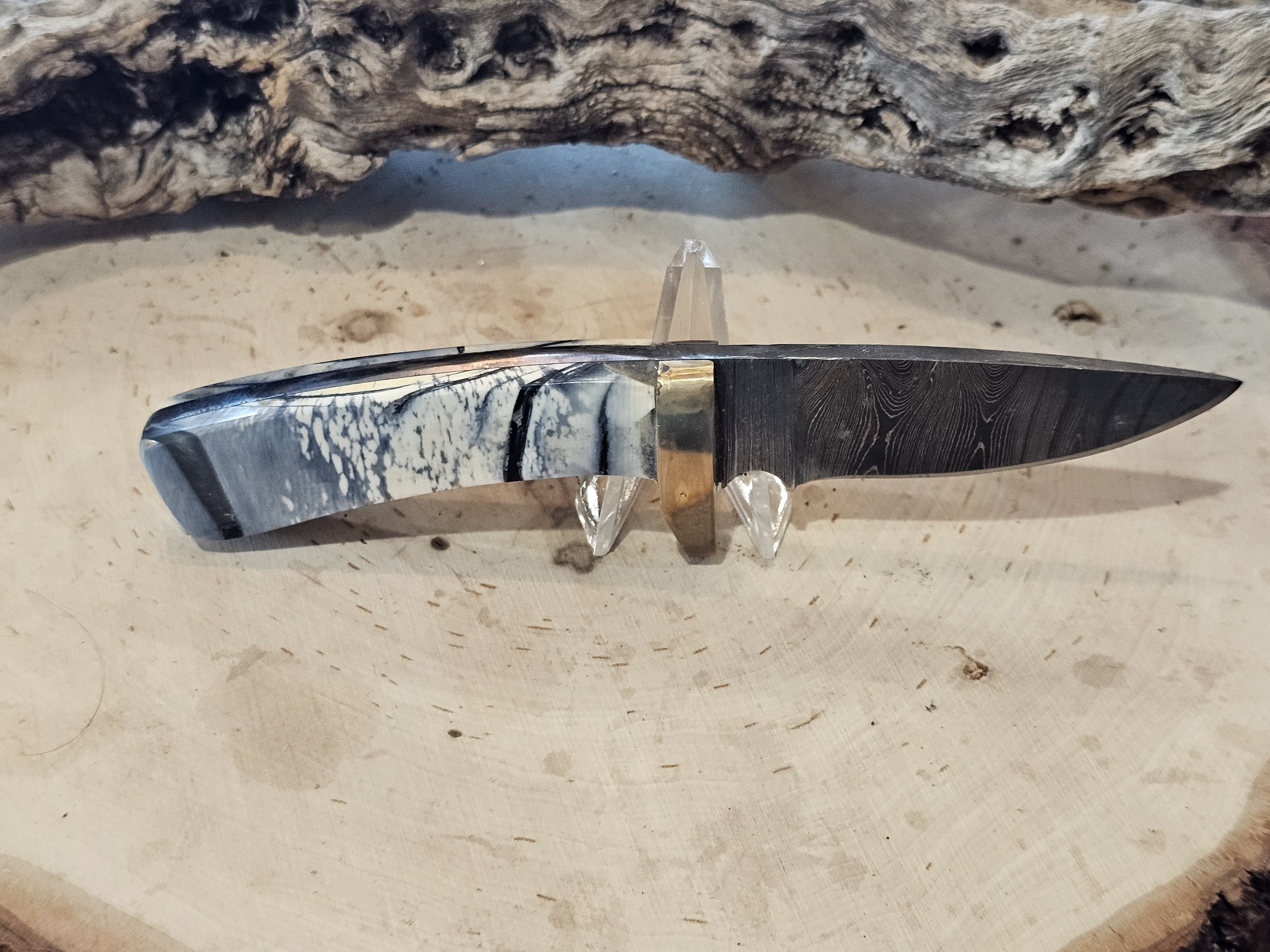 Woolly Mammoth Tusk Damascus Knife