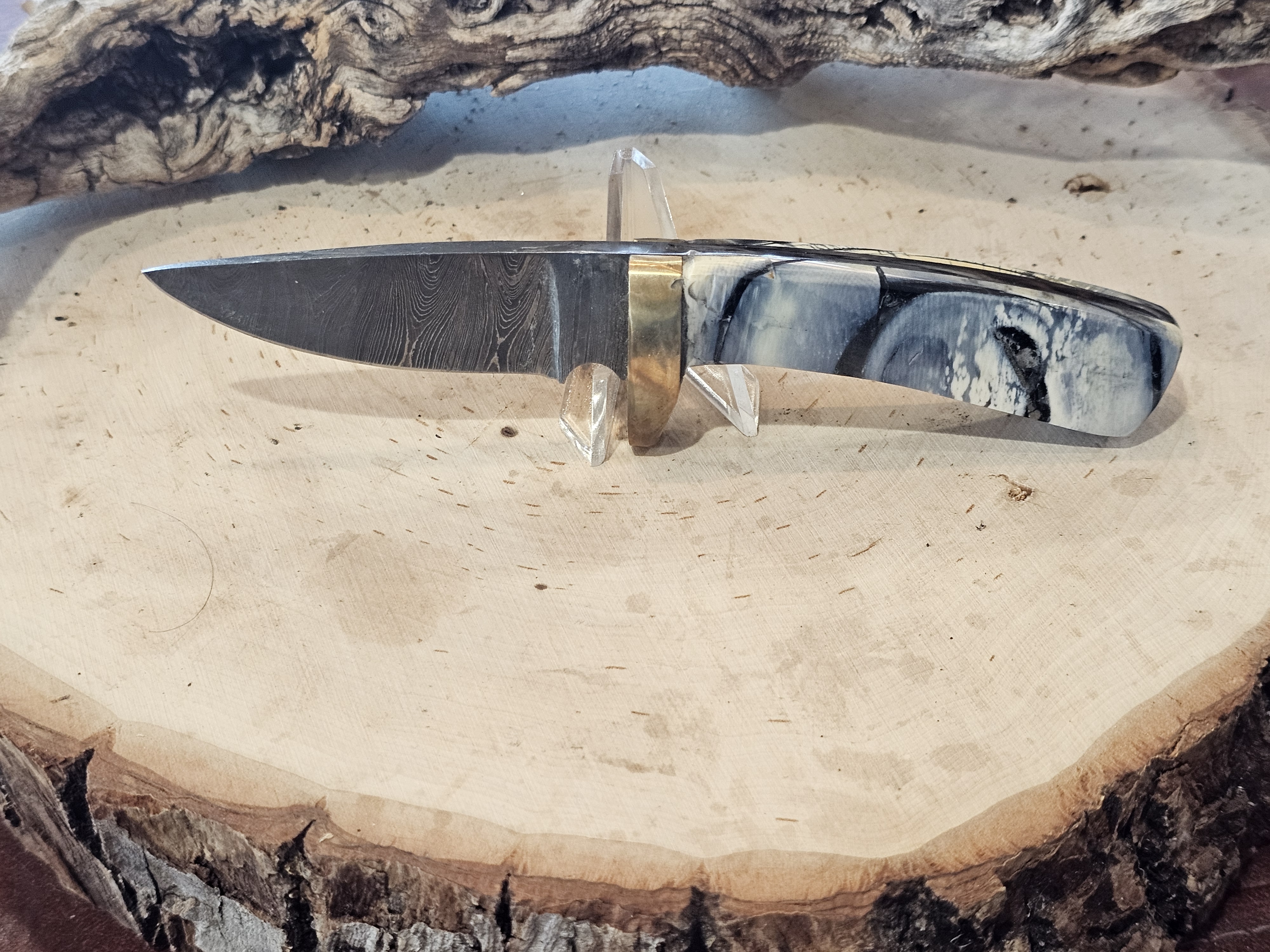 Woolly Mammoth Tusk Damascus Knife