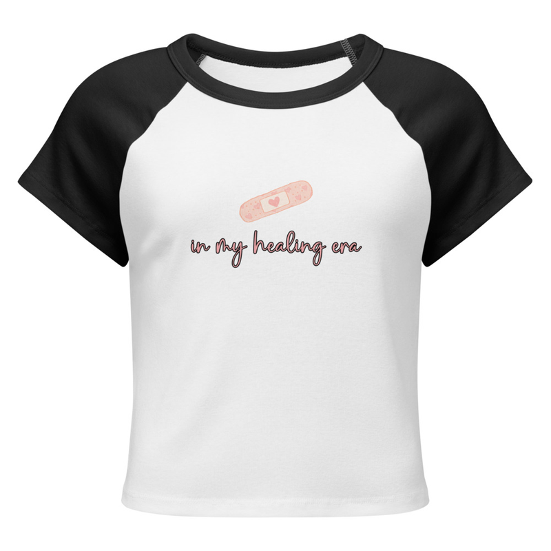 "in my healing era" Women’s micro rib baby tee