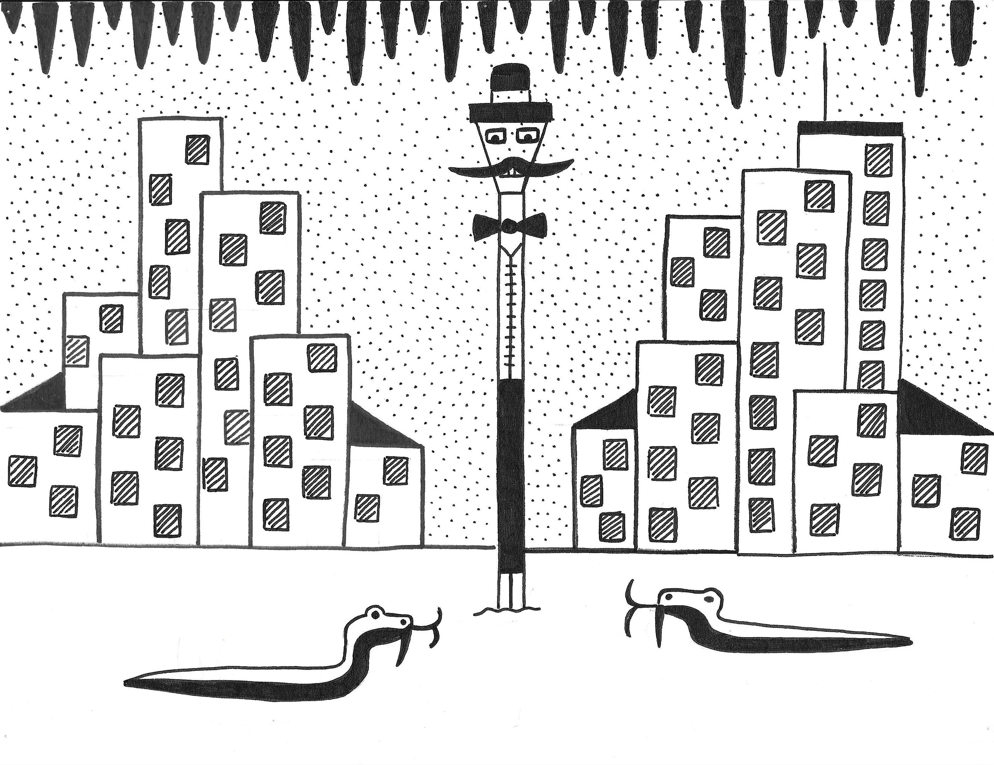 Le lampadaire solitaire 