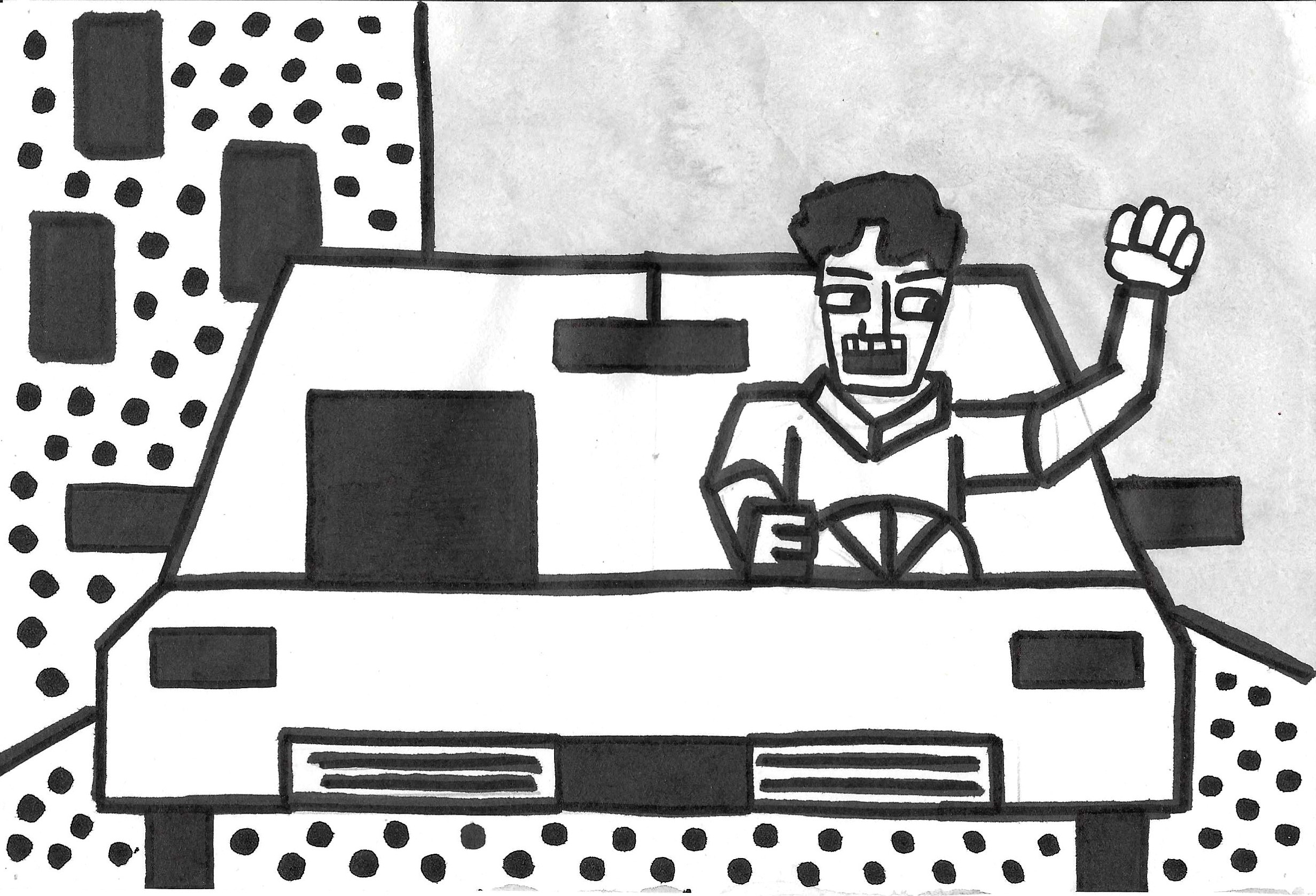 Le chauffard gueulard