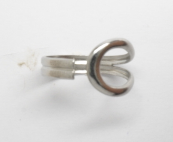 Anillo Elegantes de Acero Inoxidable en Color Plata