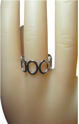 Anillo Marcos OU Plateado