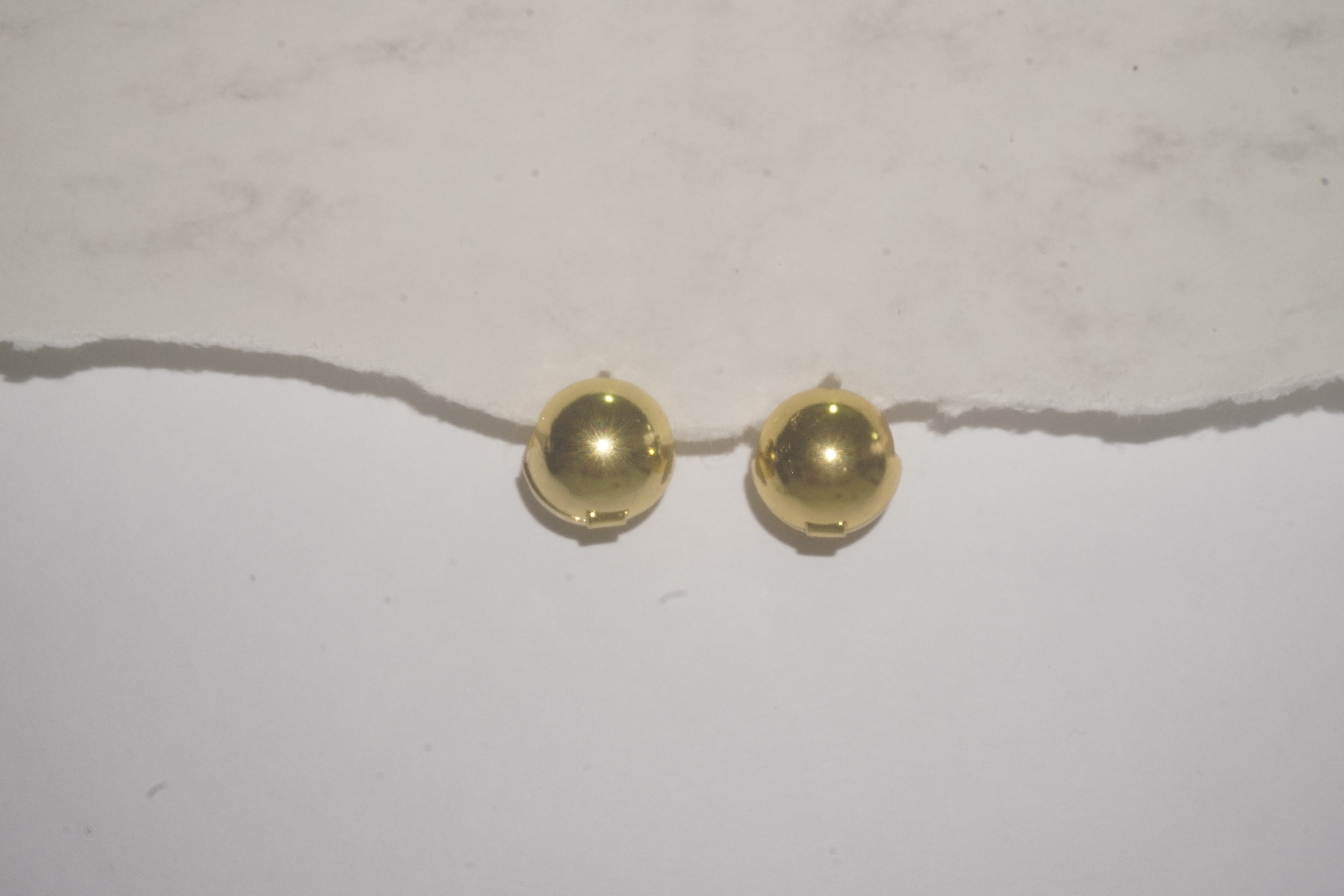 Aretes tipo esfera clip