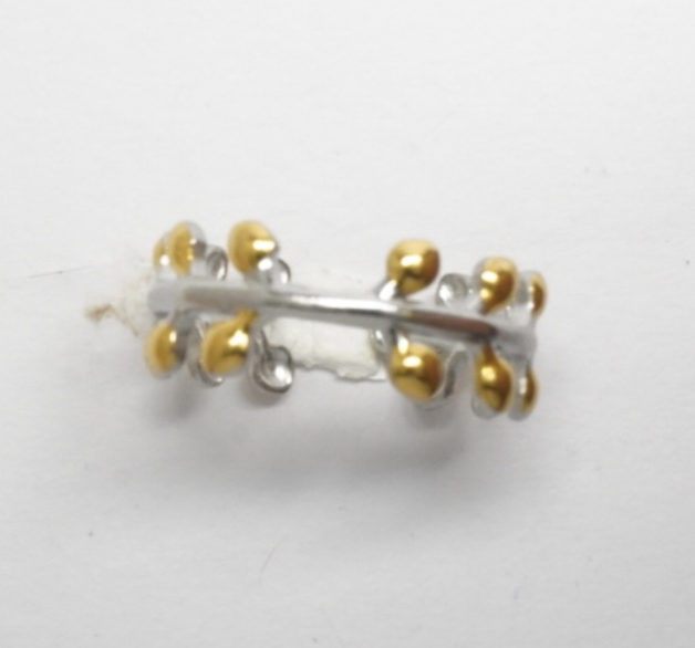 Anillo bicolor en acero inoxidable