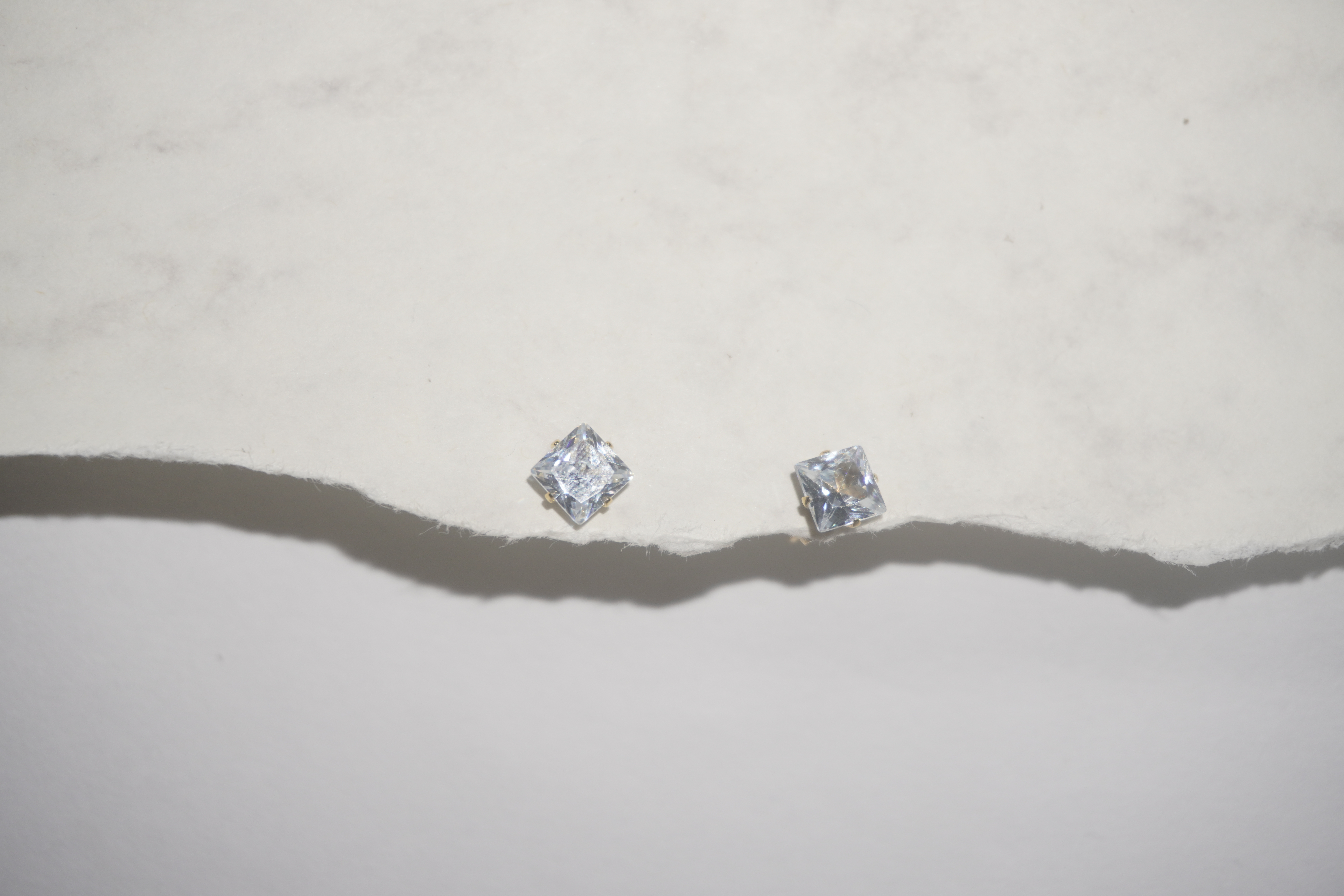 Aretes zirconia cuadrados