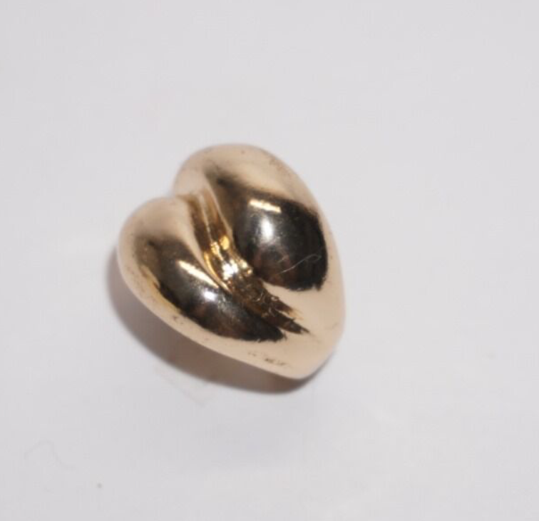 Anillo de acero inoxidable en dorado