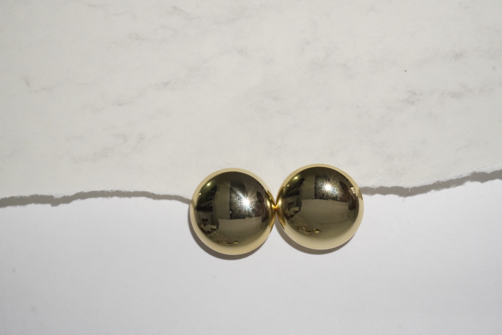 Aretes circulo M dorado