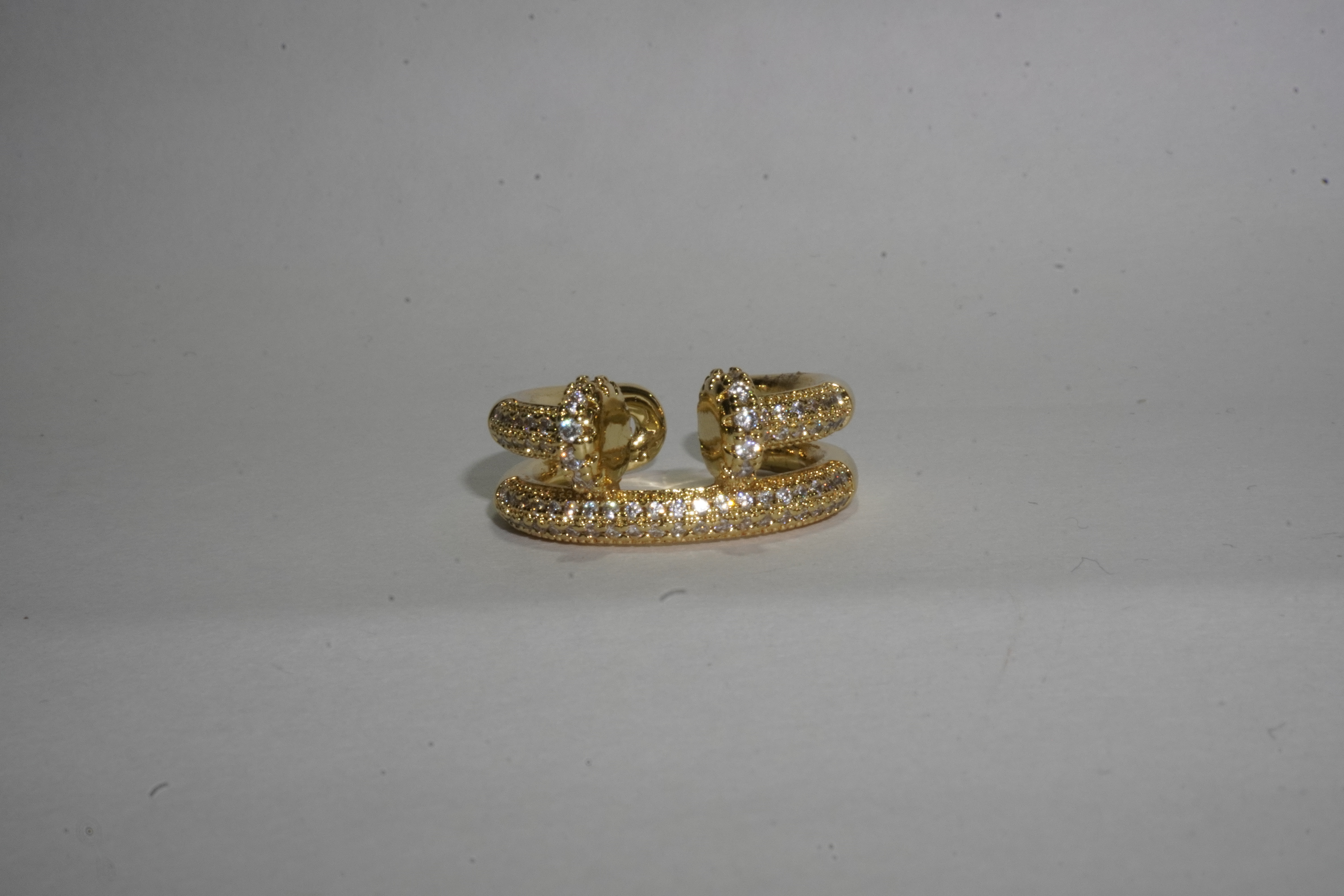 Anillo clavo curvo brilloso