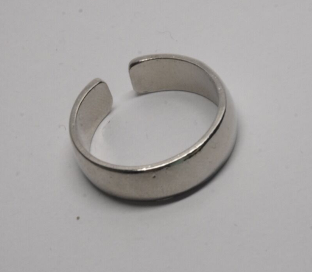 Anillo de Acero Inoxidable en Color Plata