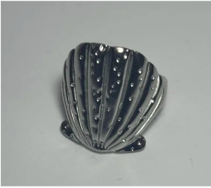 anillo concha en acero
