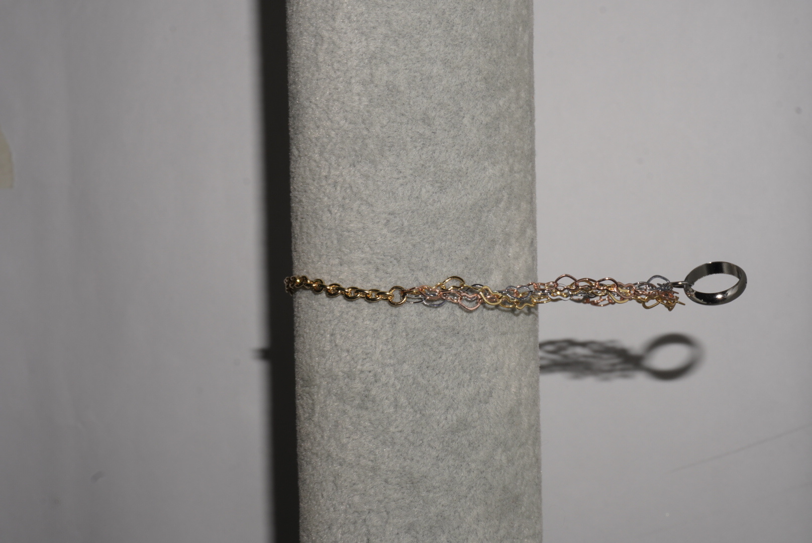 Set de pulseras con aro plateado