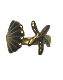 anillo concha y estrella