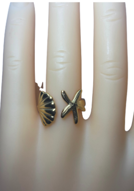 anillo concha y estrella