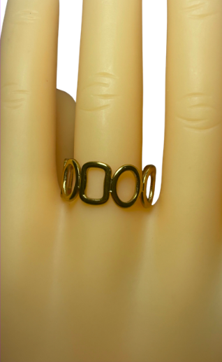 Anillo Marcos OU Dorado