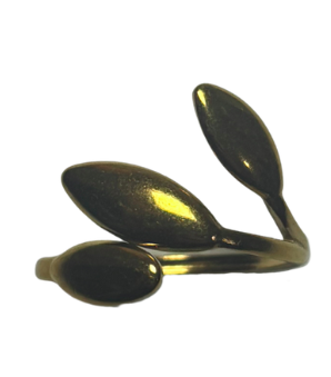 Anillo 3 Hojas Dorado