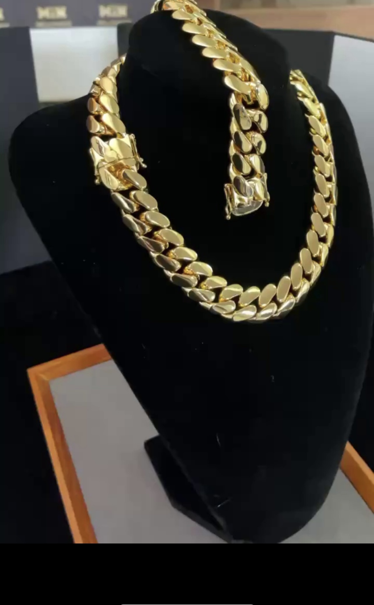 Cuban Link Chain Set