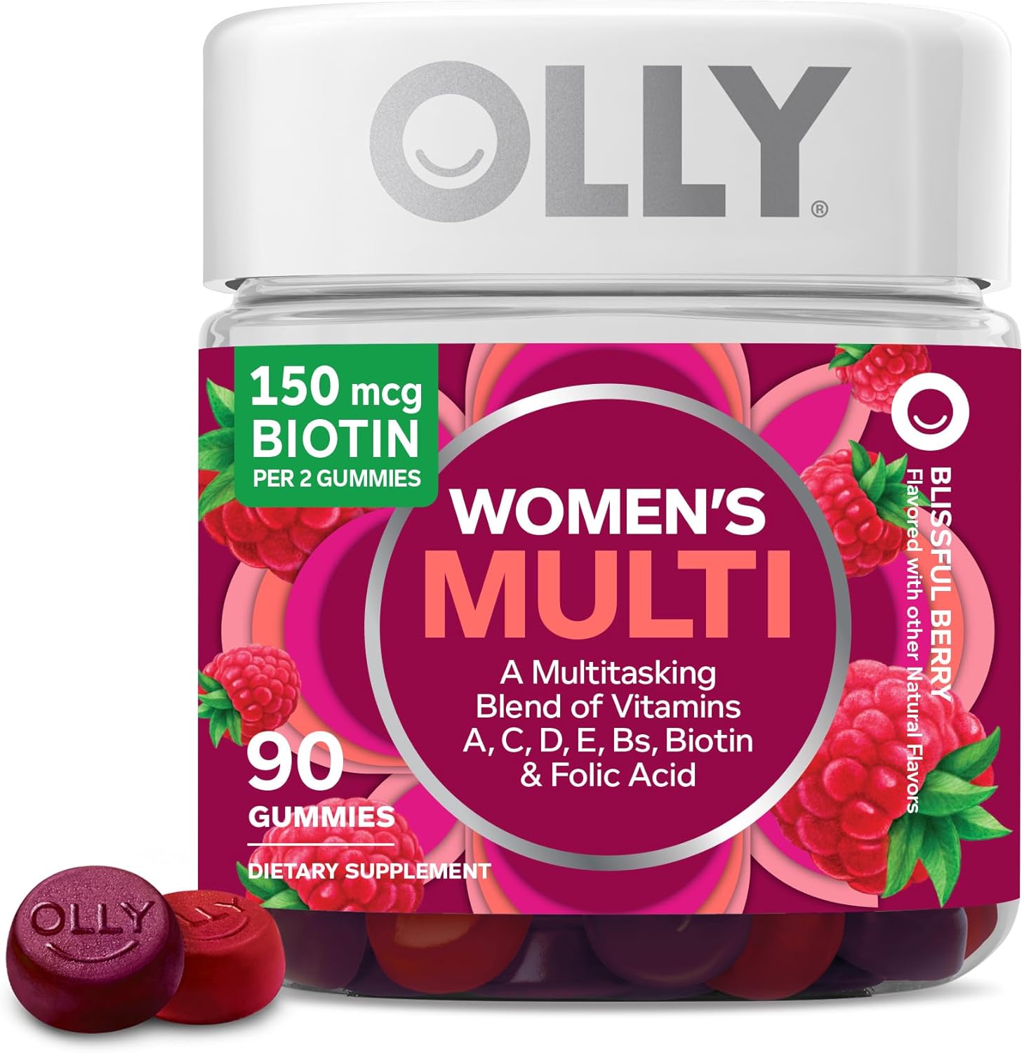 OLLY Women's Multivitamin Gummy, Vitamins A, D, C, E