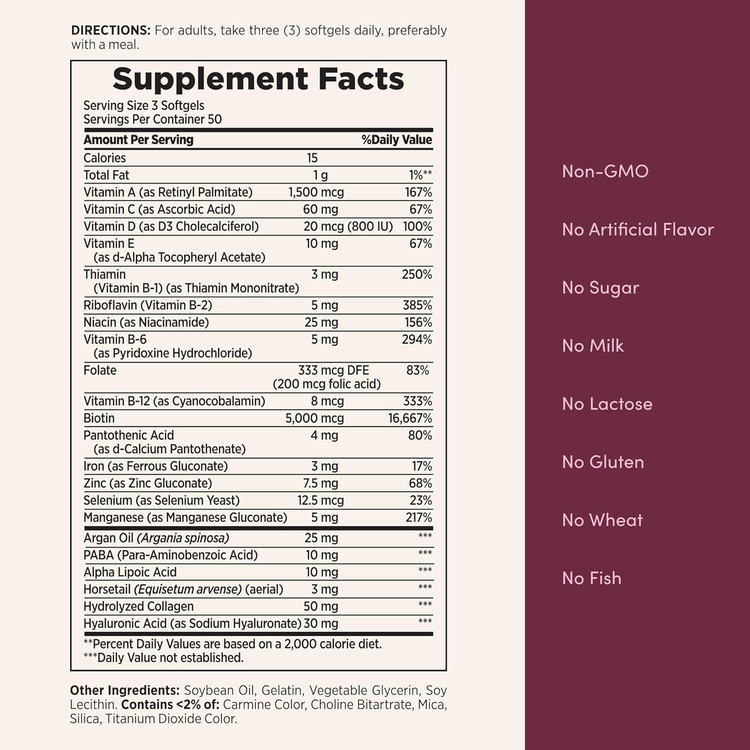 Nature's Bounty Advanced Hair, Skin & Nails Vitamin Supplement