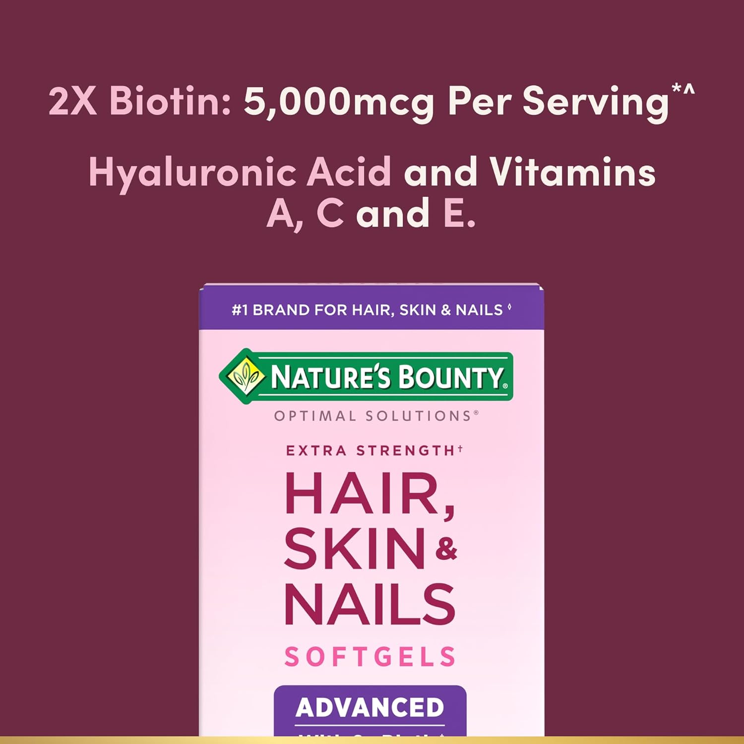 Nature's Bounty Advanced Hair, Skin & Nails Vitamin Supplement