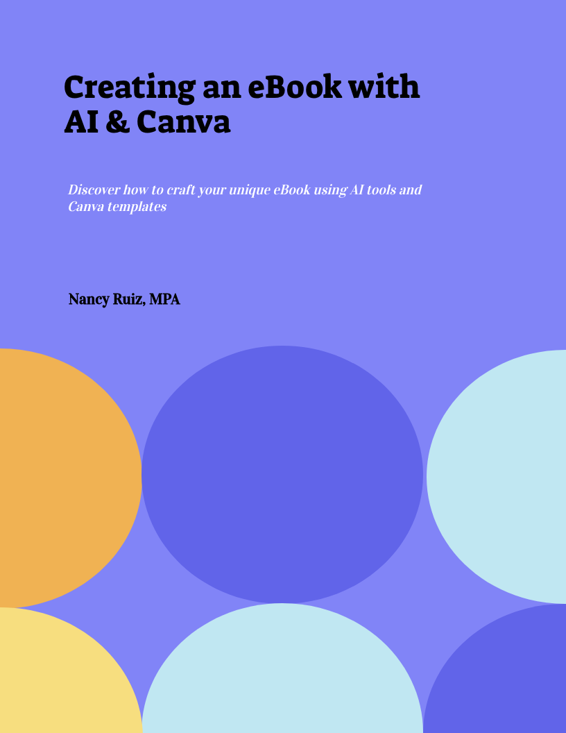 Creating an eBook using AI and Canva