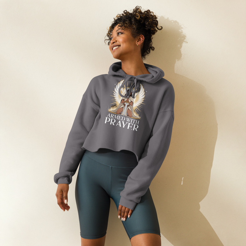 Prayer Warrior Crop Hoodie