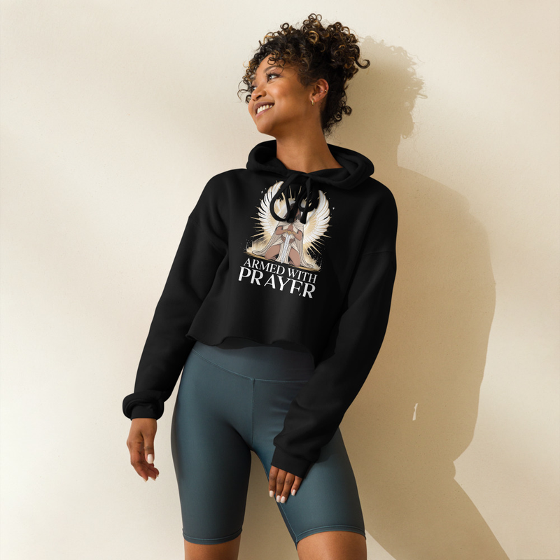 Prayer Warrior Crop Hoodie