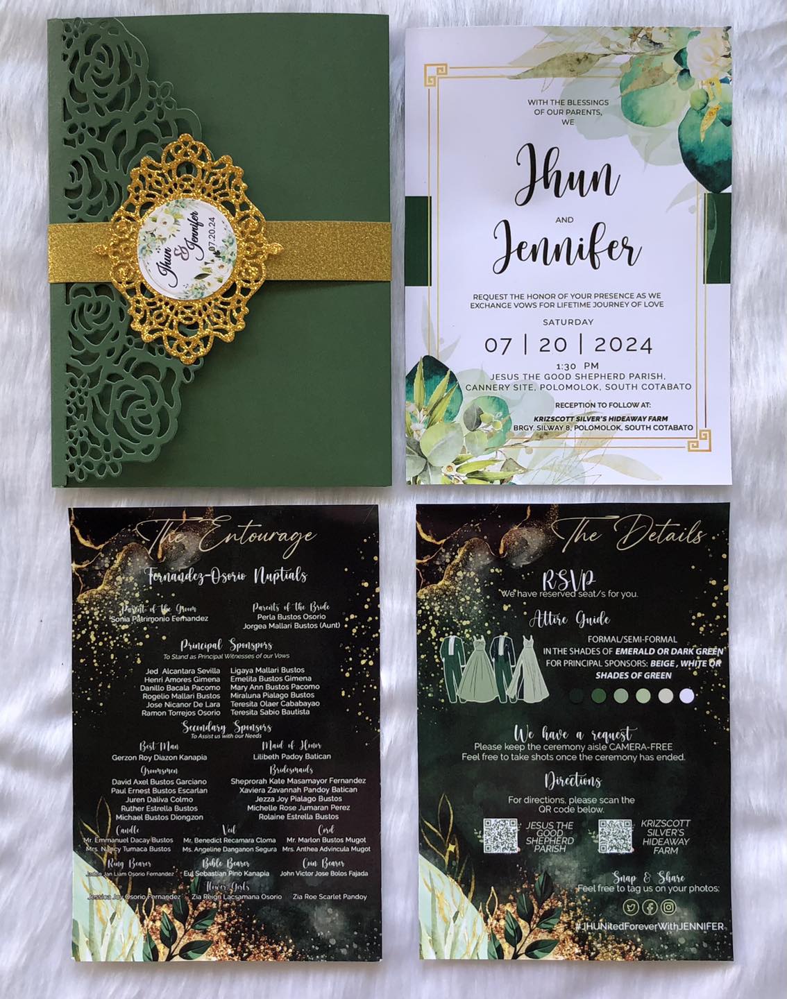Olive Wedding Invitation