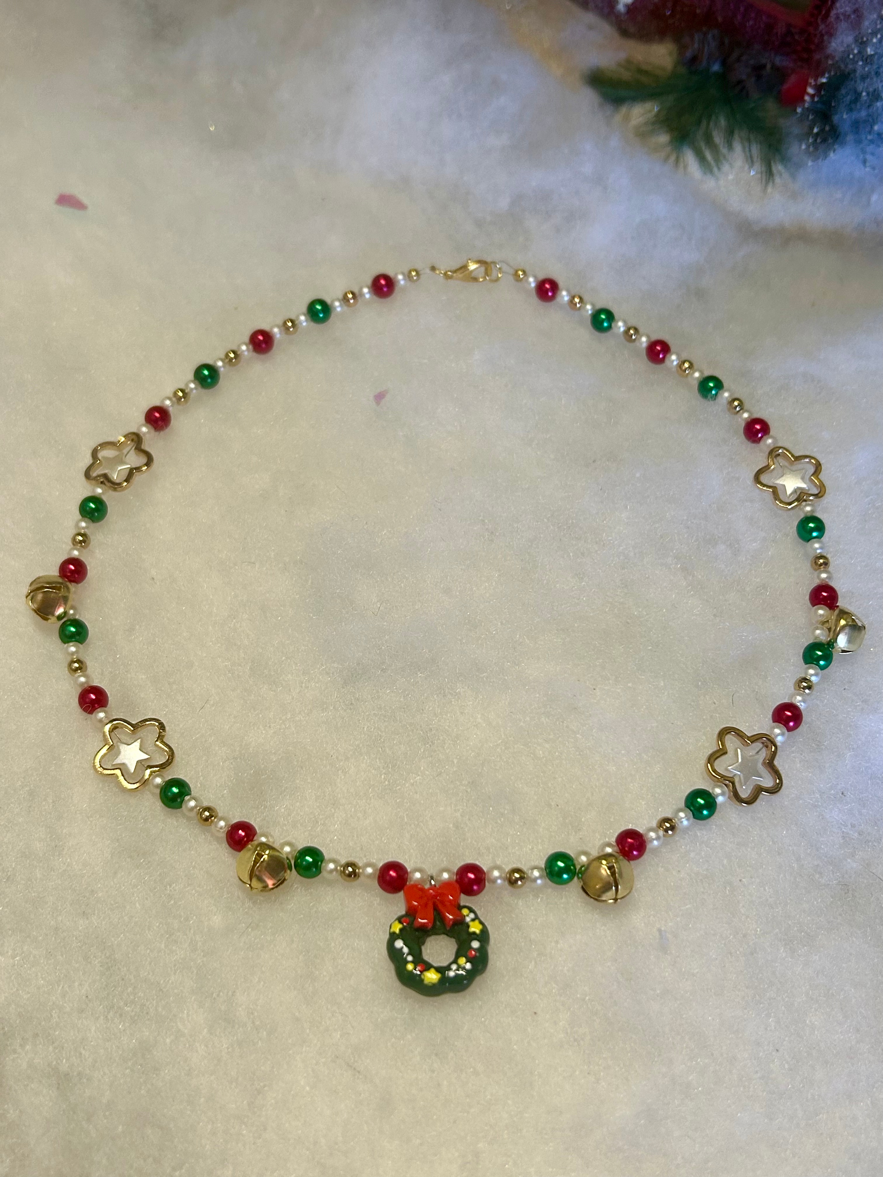 Festive Christmas Charm Necklace