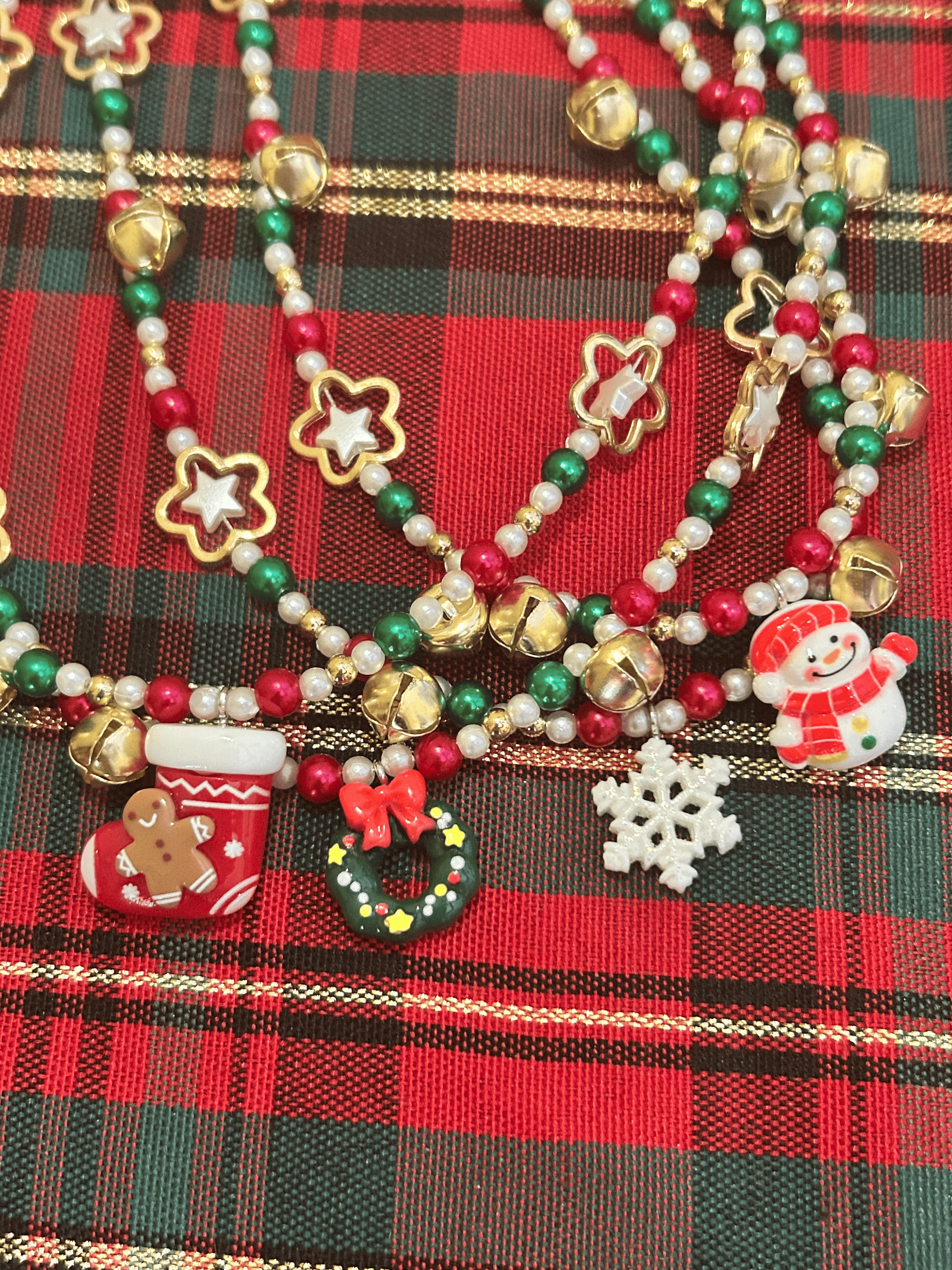 Festive Christmas Charm Necklace
