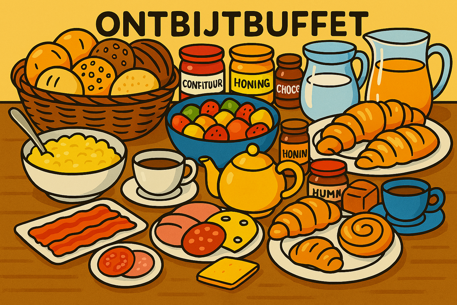 ontbijtbuffet volwassene