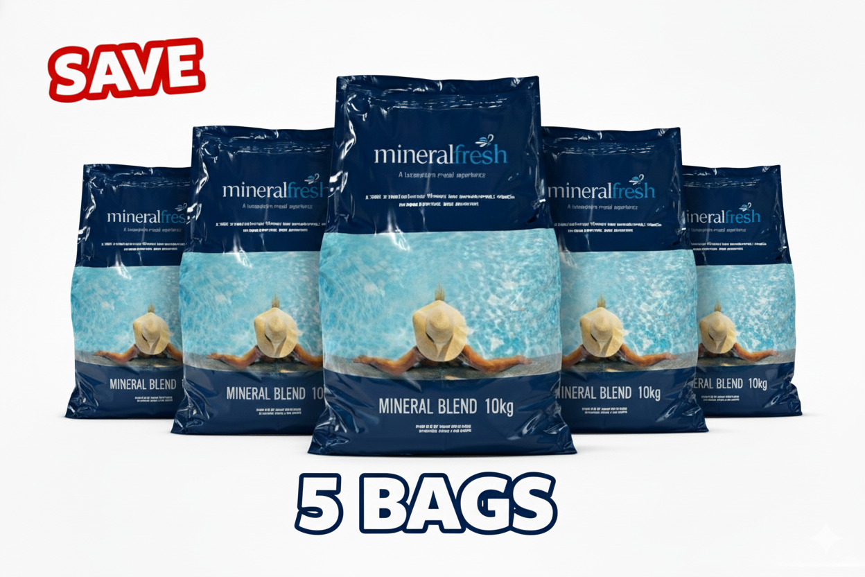 MineralFresh Magnesium Pool Mineral Blend 10kg - 5 Pack