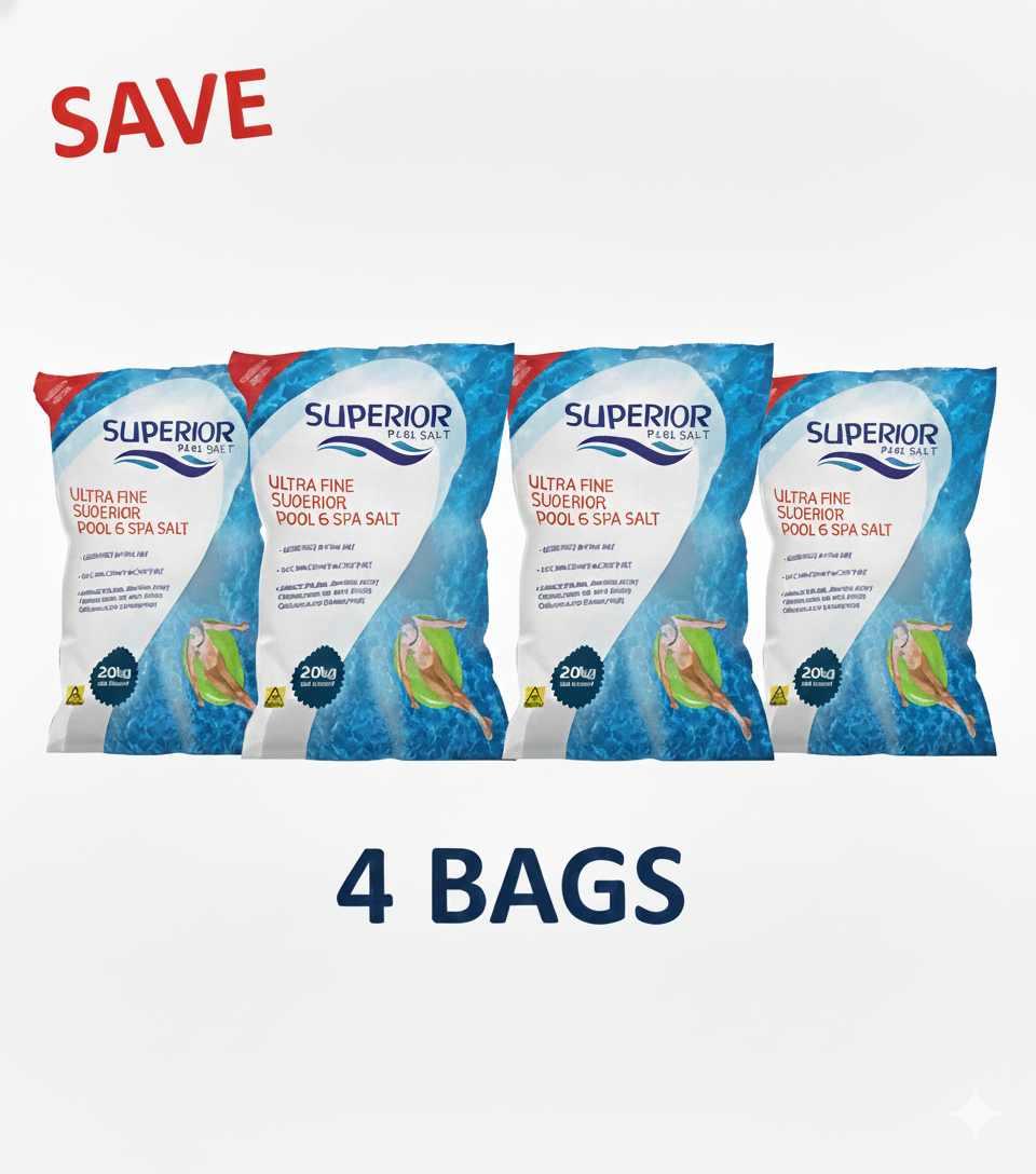 Superior Ultra FinePool Salt 20kg  4 - bags