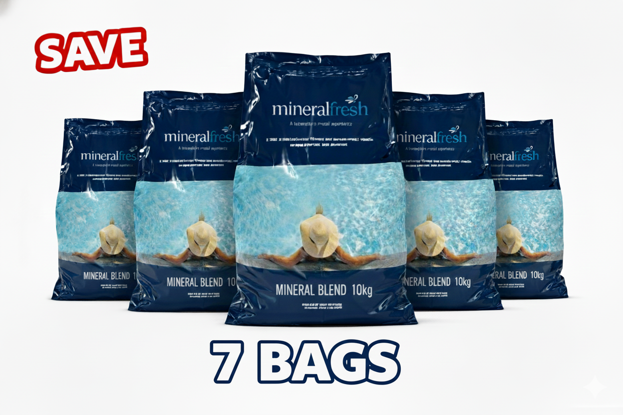 MineralFresh Magnesium Pool Mineral Blend 10kg - 7 Pack
