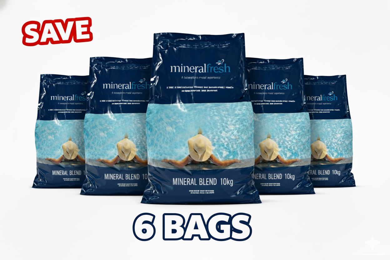 MineralFresh Magnesium Pool Mineral Blend 10kg - 6 Pack