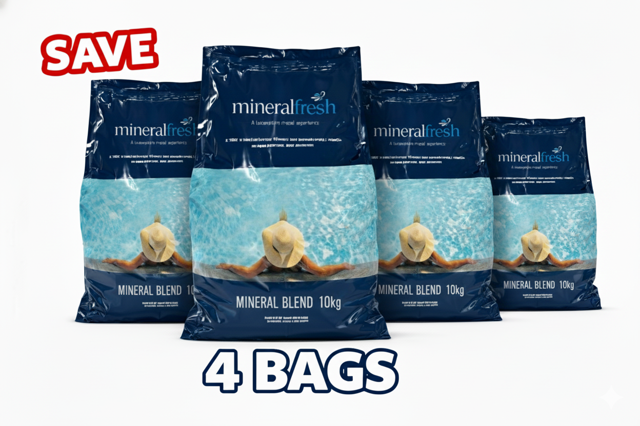 MineralFresh Magnesium Pool Mineral Blend 10kg - 4 Pack