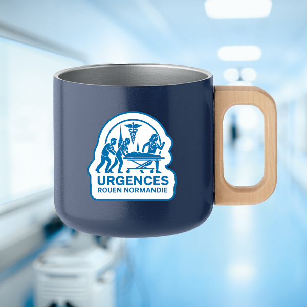 Mug Acier Urgences Rouen Normandie