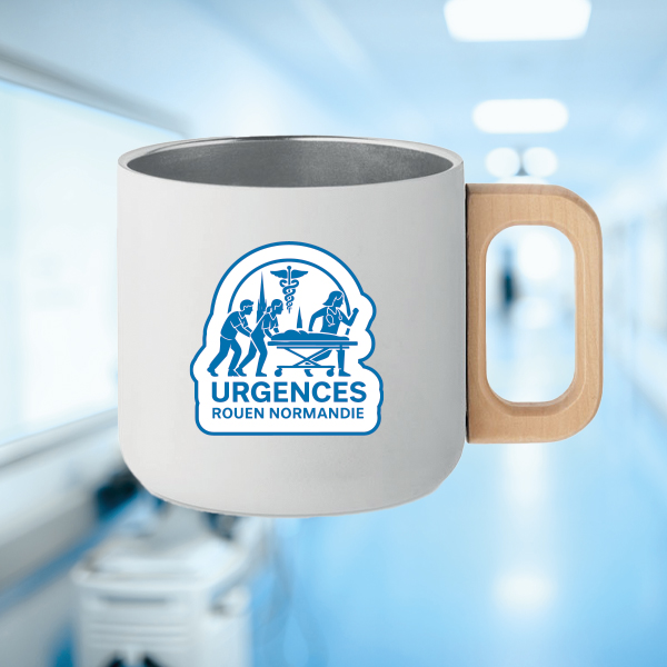 Mug Acier Urgences Rouen Normandie