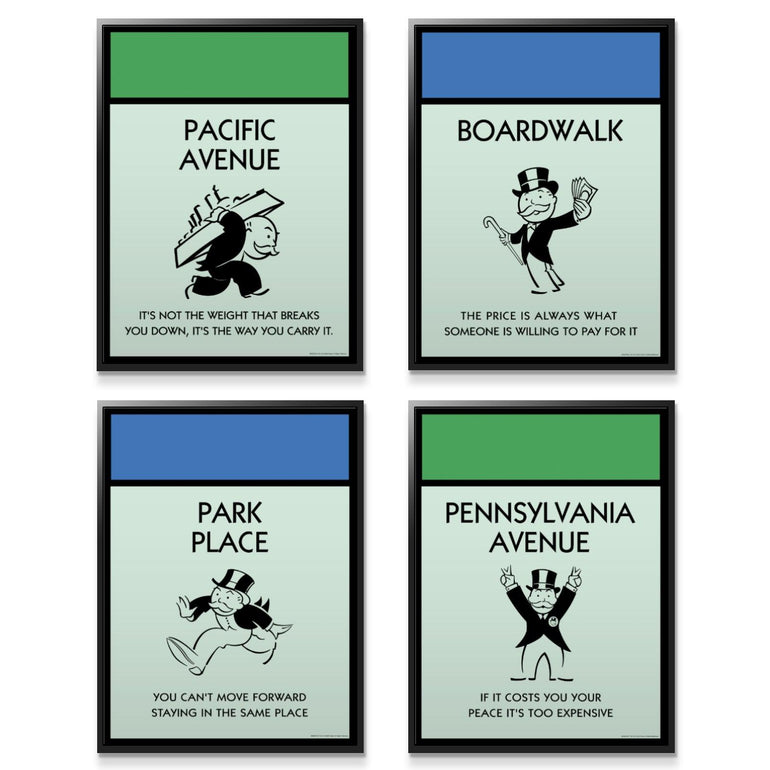 Monopoly Property Posters Set