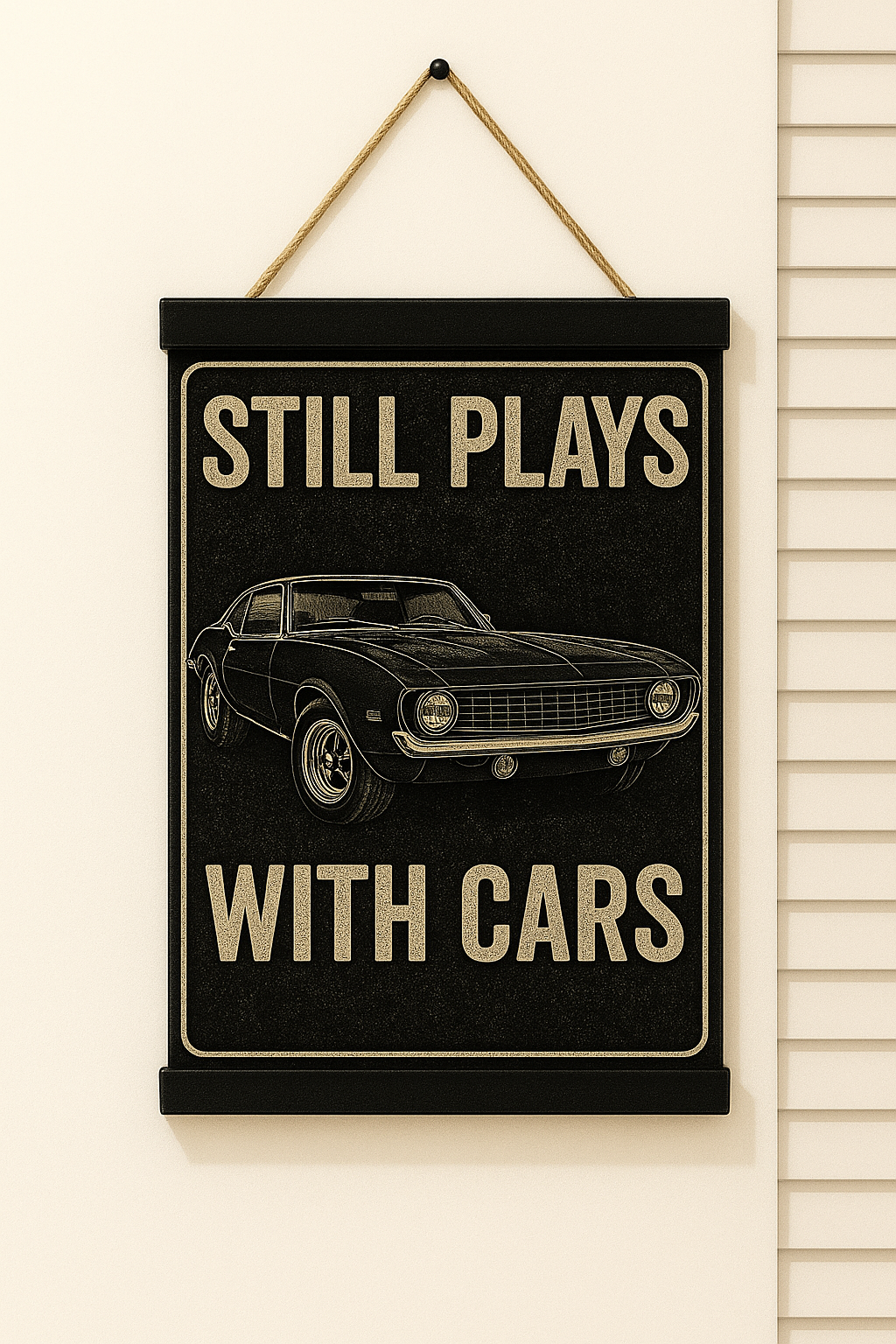 Vintage Car Wall Sign
